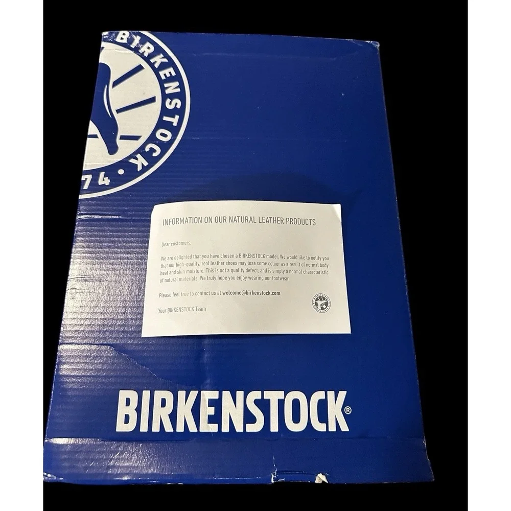 Birkenstock Arizona Soft Footbed Tobacco Brown Leather Men's 13 EU 46 New Box